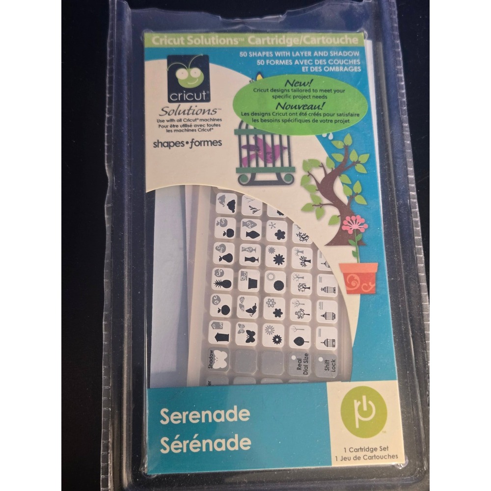 Cricut Serenade Shape Cartridge 29-1059 Nature Birds Open Box